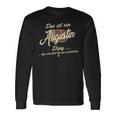 Damen Das Ist Ein Augustin Ding Lustiges Familie Augustin Mit-Ausschnitt Langarmshirts Geschenkideen