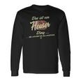 Damen Das Ist Ein Heuser Ding Lustiges Familie Heuser Mit-Ausschnitt Langarmshirts Geschenkideen