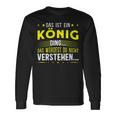 Damen Das Ist Ein König Ding Spruch Für Familie König Mit-Ausschnitt Langarmshirts Geschenkideen