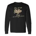 Damen Das Ist Ein Steffen Ding Lustiges Familie Steffen Mit-Ausschnitt Langarmshirts Geschenkideen