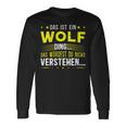 Damen Das Ist Ein Wolf Ding Spruch Für Familie Wolf Mit-Ausschnitt Langarmshirts Geschenkideen