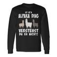 Damen Ist So N Alpaka Ding Alpaka Und Lamas Mit-Ausschnitt Langarmshirts Geschenkideen