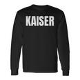 Damen Kaiser Nachname Familie Team Ehe Familienfeier Mit-Ausschnitt Langarmshirts Geschenkideen