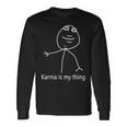 Damen Karma Ist Mein Ding Mit-Ausschnitt Langarmshirts Geschenkideen