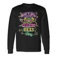 Damen Mardis Gras Perlen Und Bling Es Ist Ein Mardi Gras Ding Mit-Ausschnitt Langarmshirts Geschenkideen