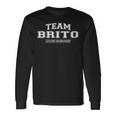 Damen Team Brito Stolzer Familienname Nachname Geschenk Mit-Ausschnitt Langarmshirts Geschenkideen