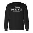 Damen Team Metz Stolzer Familiennachname Nachname Geschenk Mit-Ausschnitt Langarmshirts Geschenkideen