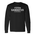 Damen Team Sandefur Stolzer Familienname Nachname Geschenk Mit-Ausschnitt Langarmshirts Geschenkideen