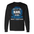 Das Ist Ein Karl Ding First Name Langarmshirts Geschenkideen