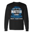 Das Ist Ein Matteo Dingorname Langarmshirts Geschenkideen