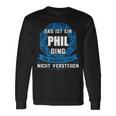 Das Ist Ein Phil Dingorname Langarmshirts Geschenkideen