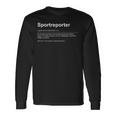 Dynamic Sportreporter Spannung Und Emotionen Langarmshirts Geschenkideen