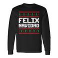 Felix Navidad Felix Name Day Xmas Langarmshirts Geschenkideen