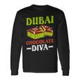 Dubai Chocolate Slogan Langarmshirts Geschenkideen