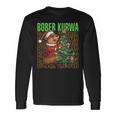 Polish Meme Christmas Bobr Kurwa Bober Bobr Langarmshirts Geschenkideen