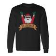 Sleigher Rock N Roll Santa Claus Christmas Long Sleeve T-Shirt Gifts ideas