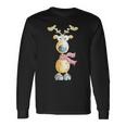 Winter Reindeer I Deer Wild Animal Elk Animal Motif Langarmshirts Geschenkideen