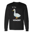 Ganserwirrt Lustiges Gänse Goose Meme Wortspiel Langarmshirts Geschenkideen