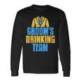 Groom's Drinking Team Retro Stag Night Langarmshirts Geschenkideen