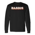 Harris Familienname Outfit Personalisiert Nachname Urlaub Langarmshirts Geschenkideen