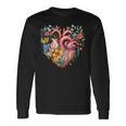 Herz Blumen Menschliches Organ Anatomie Liebe Langarmshirts Geschenkideen