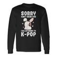 K-Pop Can't Hear You I'm Listening K-Pop Cute Bunny Graphic Long Sleeve T-Shirt Gifts ideas