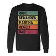 Keeben Martina Regelt Das Saying In Retro Colours Langarmshirts Geschenkideen