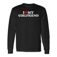 I Love My Hot Girlfriend I Heart My Hot Girlfriend Long Sleeve T-Shirt Gifts ideas