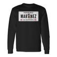 Martinez Last Name Puerto Rico License Plate Langarmshirts Geschenkideen