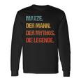 Matze Der Mann Der Mythos Die Legend First Name Langarmshirts Geschenkideen