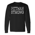 Pittman Strong Squad Family Reunion Last Name Team Custom Langarmshirts Geschenkideen