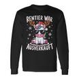 Reindeer Was Ausverkauft Christmas Unicorn Slogan Langarmshirts Geschenkideen