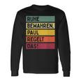 Ruhe Bewahren Paul Regelt Das Spruch In Retro Colours Langarmshirts Geschenkideen