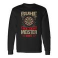 Ruhe Der Meister Werft Dart Langarmshirts Geschenkideen