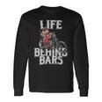Tattoo Santa Life Behind Bars Biker Santa Shirt Long Sleeve T-Shirt Gifts ideas