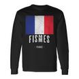 Ville De Fismes France Fr Drapeau Français T-shirt à manches longues Idées cadeaux