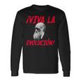 Viva La Evolución Charles Darwin Portrait Boys Langarmshirts Geschenkideen