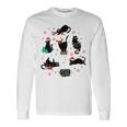 Christmas Black Cats Meowy Merry Christmas Cat Lovers Long Sleeve T-Shirt Gifts ideas