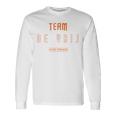 Distressed Teamanrij Proud Family Last Name Langarmshirts Geschenkideen