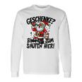 Geschenke Nur Zum Saufen Hier Bier Alkohol German Langu Langarmshirts Geschenkideen