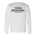 Team Browning Stolzer Familiennachname Nachname Geschenk Langarmshirts Geschenkideen