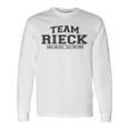 Team Rieck Stolze Familie Nachname Geschenk Langarmshirts Geschenkideen