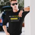 All-In En Cours Poker Humour Cadeau Poker Homme Tapis Jetons T-shirt à manches longues Cadeaux pour lui