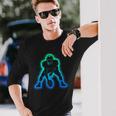 American Football Player Boys Football Long Sleeve T-Shirt Gifts for Him
