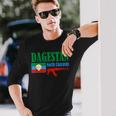 Dagestan Flag Stolzer Dagestani Langarmshirts Geschenke für Ihn