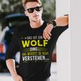 Damen Das Ist Ein Wolf Ding Spruch Für Familie Wolf Mit-Ausschnitt Langarmshirts Geschenke für Ihn