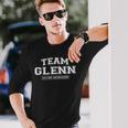 Damen Team Glenn Stolzer Familienname Nachname Geschenk Mit-Ausschnitt Langarmshirts Geschenke für Ihn