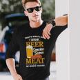 Das Ist Was Ich Tue Ich Trinke Bier Rauch Etwas Fleisch Ich Weiß Dinge Langarmshirts Geschenke für Ihn