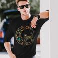 Dia De Los Muertos Chat Lune T-shirt à manches longues Cadeaux pour lui