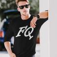 Fq Initials First Name F Surname Q All Names With F Langarmshirts Geschenke für Ihn